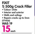 Fixit Crack Filler-500g Each