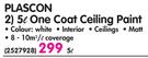 Plascon One Coat Ceiling Paint-5L