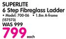 Superlite 6-Step Fibreglass Ladder 700-06