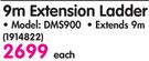 Gravity 9m Extension Ladder DMS900