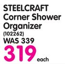 Steelcraft Corner Shower Organizer