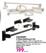 Wildberry 5 Piece Bathroom Set