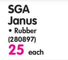 SGA Rubber Black Janus-Each