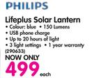 Philips Lifeplus Solar Lantern-Each