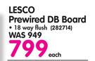 Lesco Prewired DB Board-Each