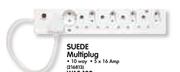 Suede 10 Way Multiplug-Each