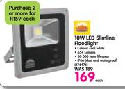 10W LED Slimline Floodlight-Each