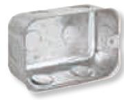 SGA 4x2 PVC Extension Box + Knock Outs-Each