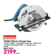 Makita 1200W 190mm Circular Saw 5704RK
