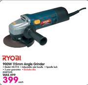 Ryobi 900W 115mm Angle Grinder HG-910/