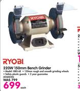 Ryobi 220W 150mm Bench Grinder HBG-6E