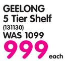 Geelong 5 Tier-Shelf-Each