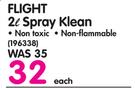 Flight 2Ltr Spray Klean