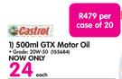 Castrol 500ml GTX Motor Oil Grade:20W-50-Each