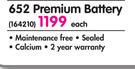 Probe 652 Premium Battery-Each