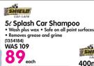 Splash 5Ltr Car Shampoo