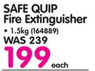 Safe Quip 1.5kg Fire Extinguisher