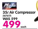 Moto 35Ltr Air Compressor