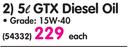 Castrol 5Ltr GTX Diesel Oil Grade:15W-40-Each