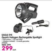 Eagle Eye Quartz Halogen Rechargeable Spotlight