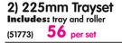 Hamiltons 225mm Trayset-Per Set