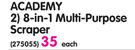 Academy 8-in-1 Multi-Purpose Scraper