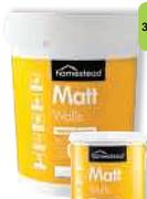 Homestead 20Ltr Wall and Ceiling Paint