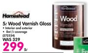 Homestead 5Ltr Wood Varnish Gloss