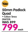 Yale 50mm Padlock Quad