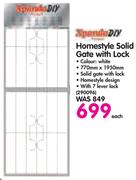 Xpanda DIY Homestyle Solid Gate With Lock