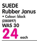 Suede Black Rubber Janus-Each
