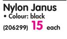 Suede Black Nylon Janus-Each