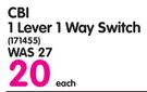 CBI 1 Lever 1 Way Switch-Each