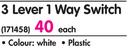 CBI 3 Lever 1 Way Switch-Each