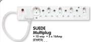 Suede 8 Way Multiplug-Each