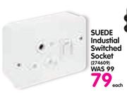 Suede Industrial Switched Socket