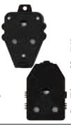 Suede Black Rubber Janus-Each
