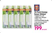 Osram 10 pack Energy Saver Globes-Per Pack