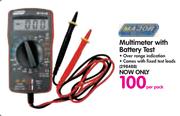 Major Multimeter With Battery Test-Per Pack