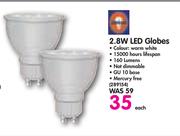 2.8W LED Globes-Each