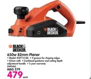 Black & Decker 650W 82mm Planer KW712-QS-Each