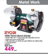 Ryobi 150W 115mm Bench Grinder HBG-150