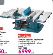 Makita 1500W 255mm Table Saw MLT100