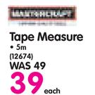Mastercraft 5m Tape Measure