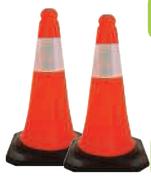 Traffic Cones With Reflective Strip-500mm