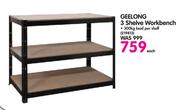 Geelong 3 Shelve Workbench-Each