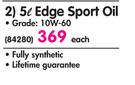 Castrol 5ltr Edge Sport Oil 10W-60