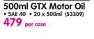 Castrol 500ml GTX Motor Oil SAE40