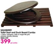 Wildberry Toilet Seat And Duck Board Combo