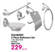 Wildberry 5 Piece Bathroom Set